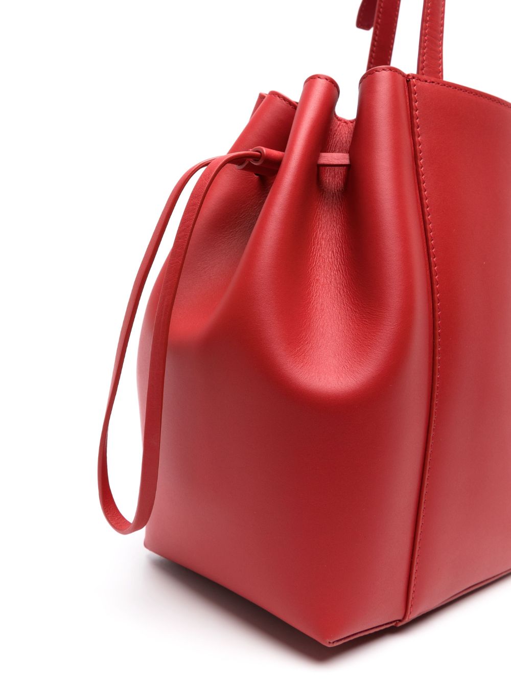 Shop Maeden Canna Leather Shoulder Bag In Red