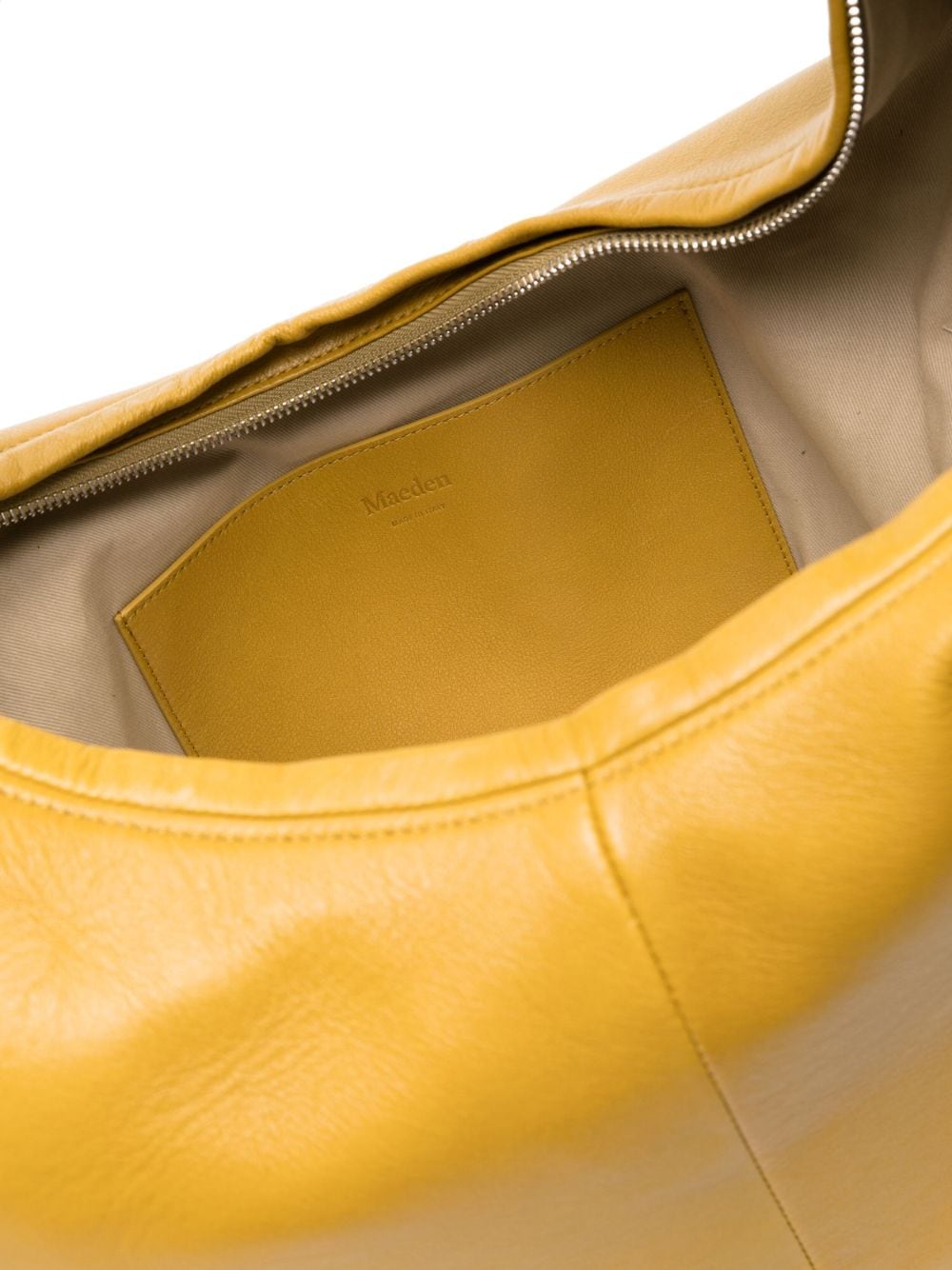 Shop Maeden Yela Leather Shoulder Bag In Yellow