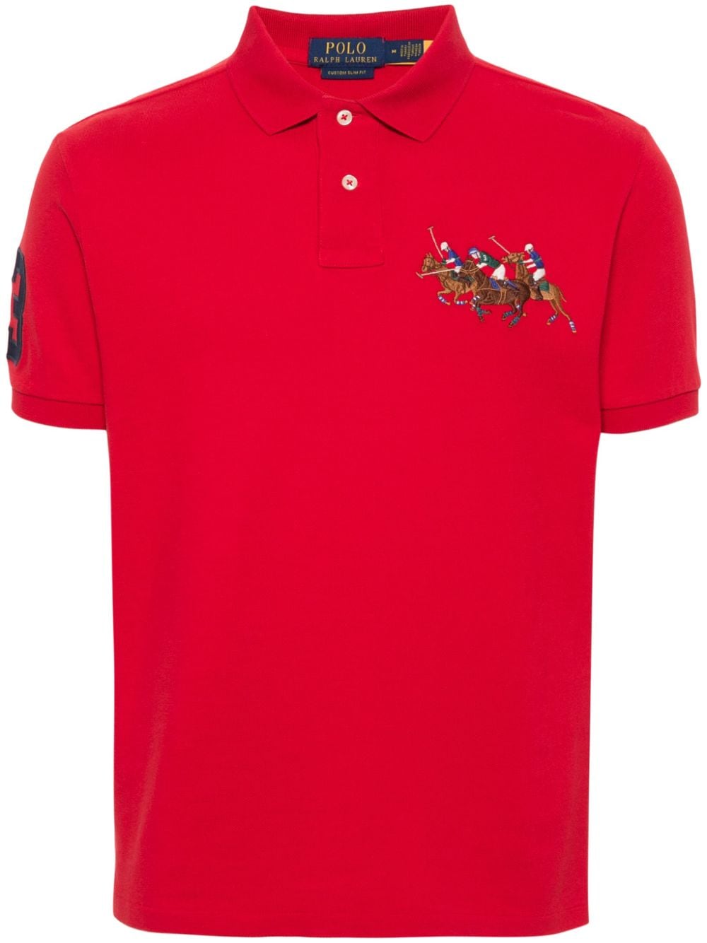 Polo Ralph Lauren Polo-pony-motif Polo Shirt In Red