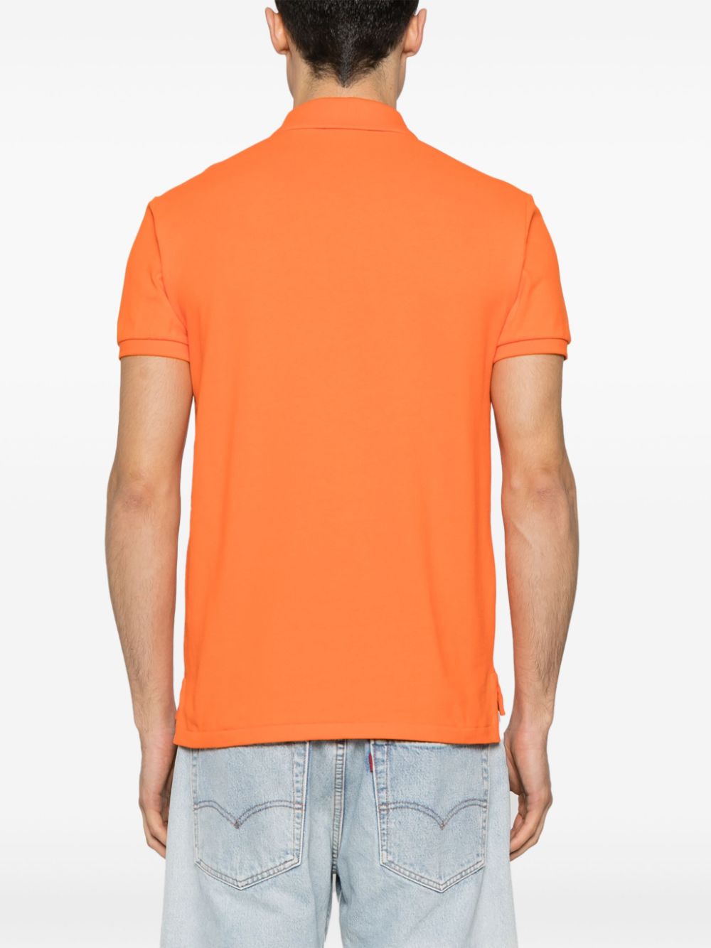 Shop Polo Ralph Lauren Polo Pony Cotton Polo Shirt In Orange