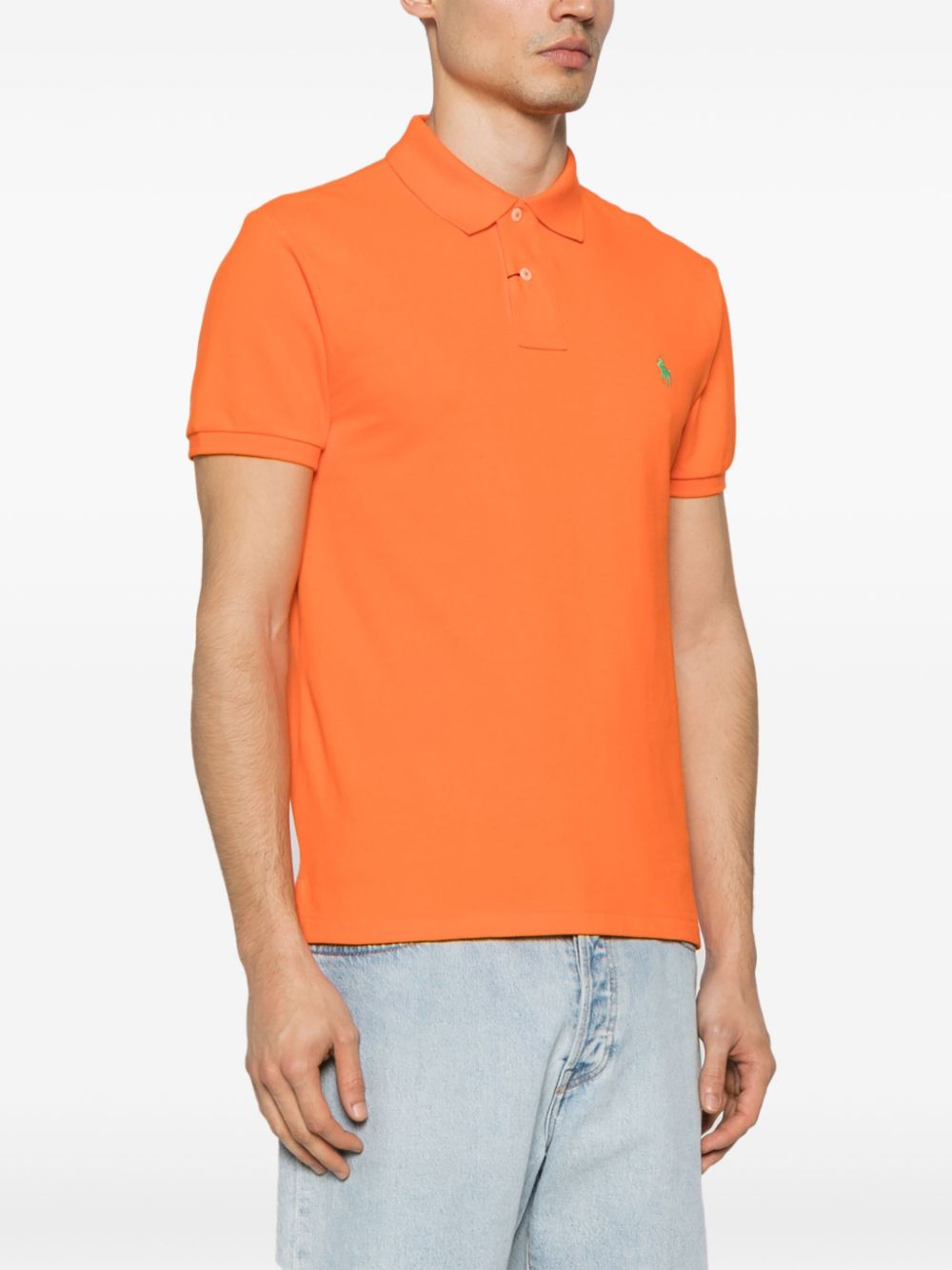 Shop Polo Ralph Lauren Polo Pony Cotton Polo Shirt In Orange