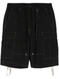 Mastermind Japan skull-print cargo shorts - Black