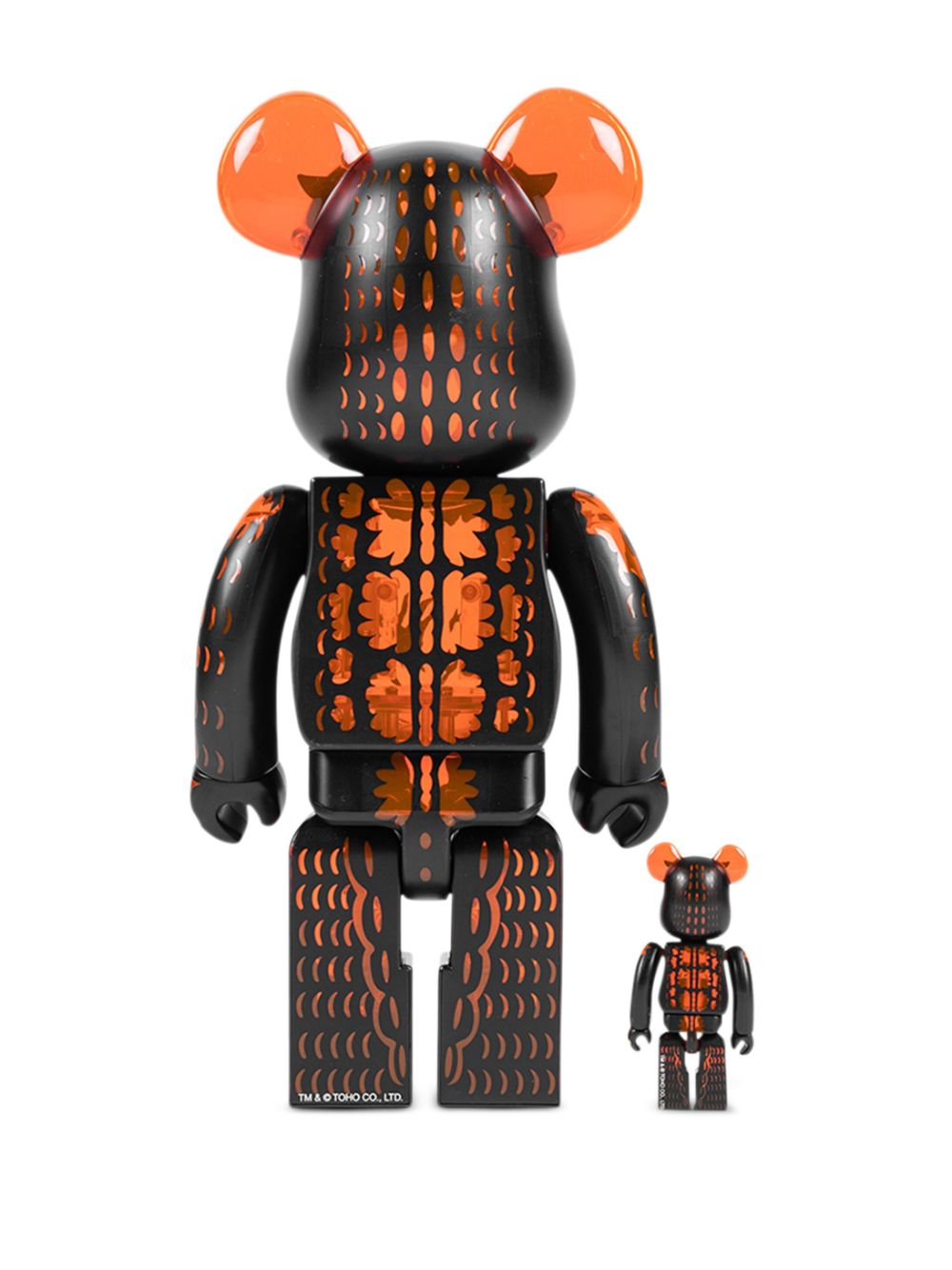 Shop Medicom Toy X Godzilla Vs Destoroyah Be@rbrick 100% And 400% Figure Set In Black