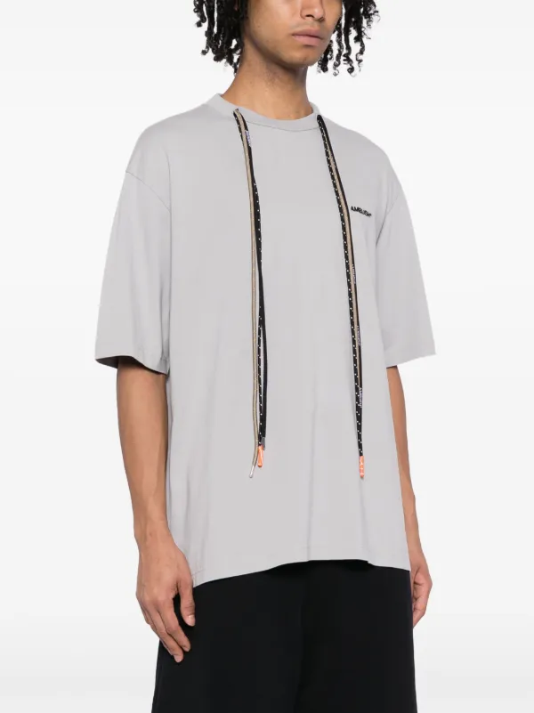 Tシャツ・カットソー AMBUSH 'New Multicord' T-shirt Gray BMAA056F23JER0010610 AMBUSH multicord-detail Cotton T-shirt | Grey | FARFETCH