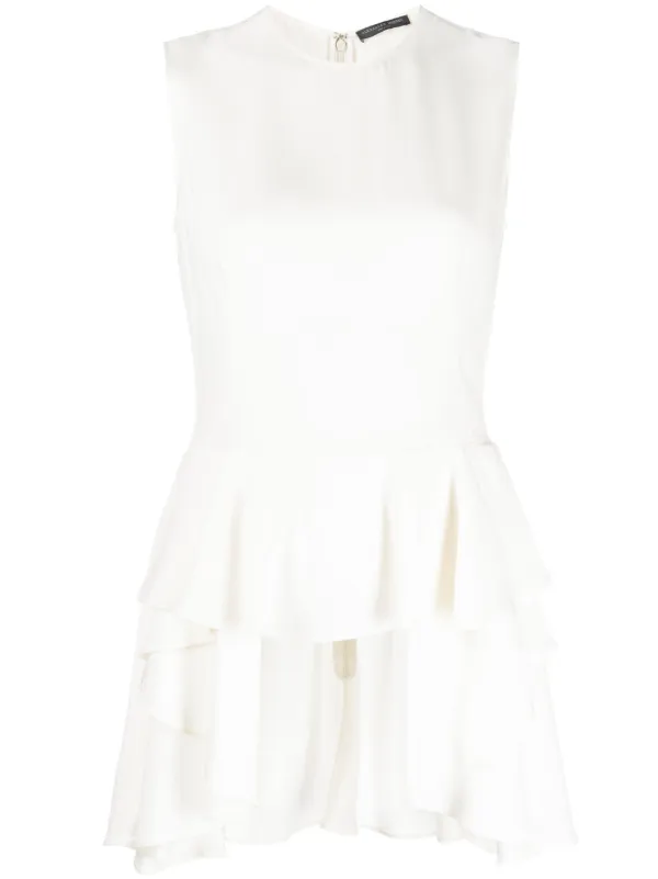 Alexander McQueen Pre-Owned 2010s ぺプラムヘム ブラウス Alexander McQueen Pre-Owned 2010s ぺプラムヘム ブラウス
