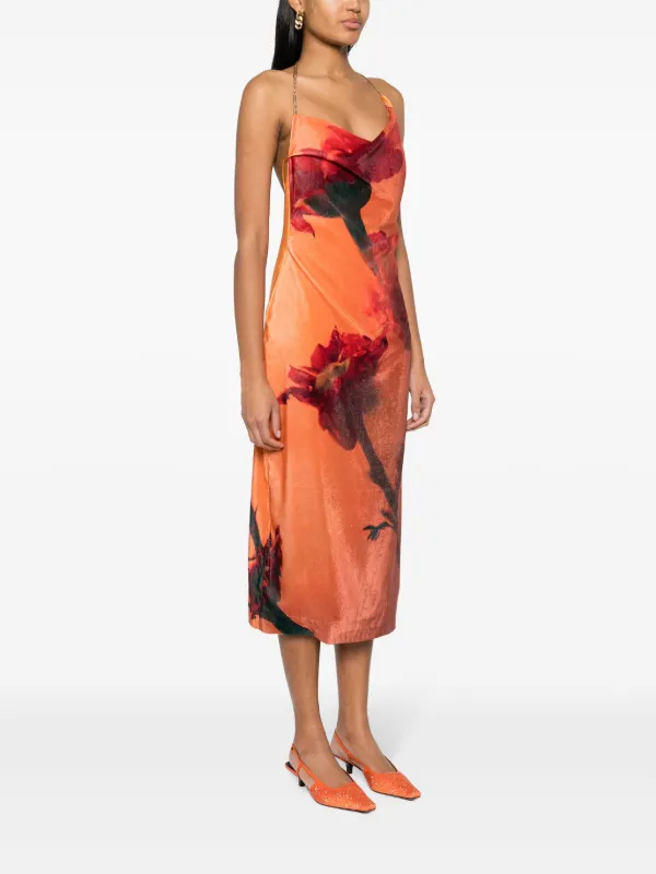 stine goya orange dress Rent Stine Goya Orange Dress UK 6