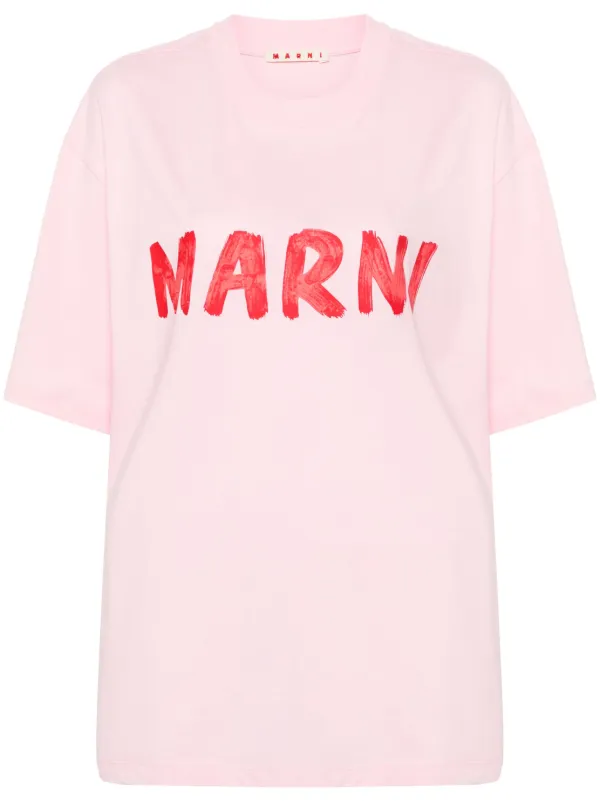 Marni logo-print Cotton T-shirt - Farfetch