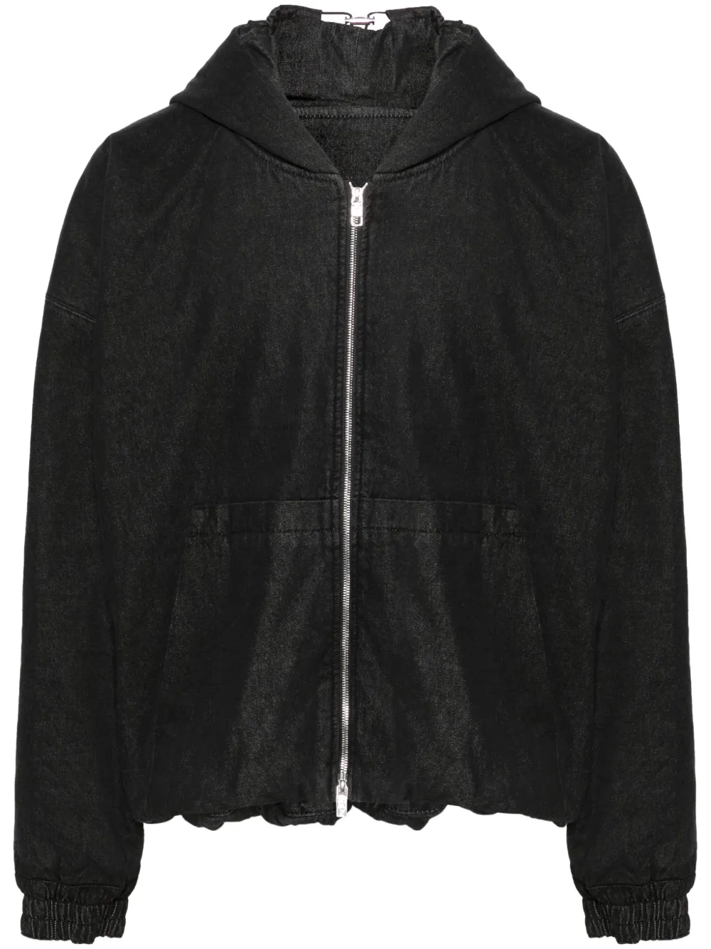 hooded bomber jacket