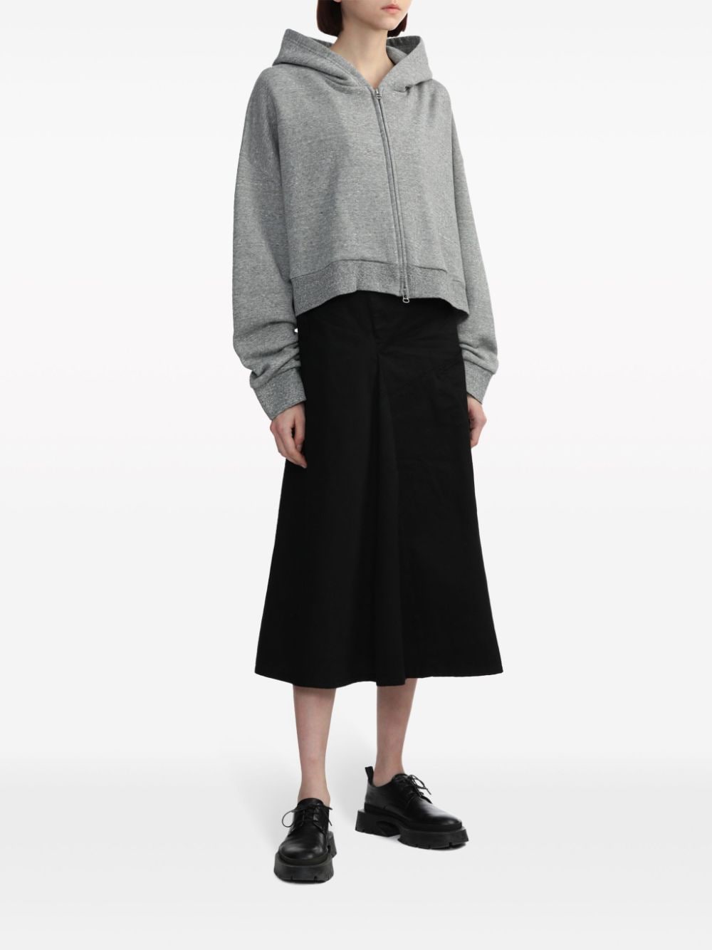 Image 2 of Y's high-waist flared midi skirt