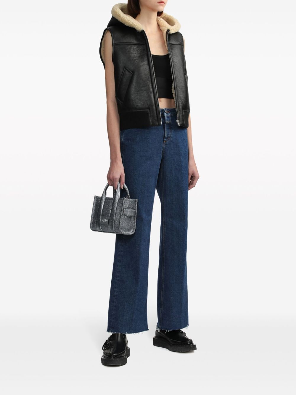 rag & bone Robbie lammy gilet - Zwart