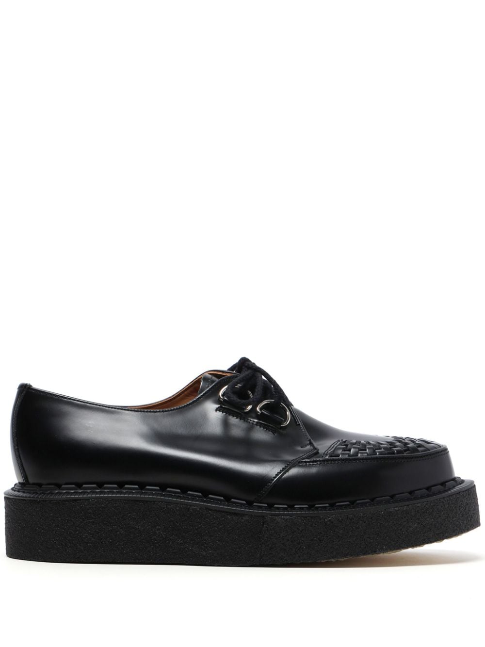 George Cox Skipton Leather Derby Shoes In Black