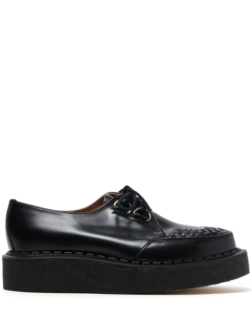 Shop George Cox Skipton Leather Derby Shoes In Black