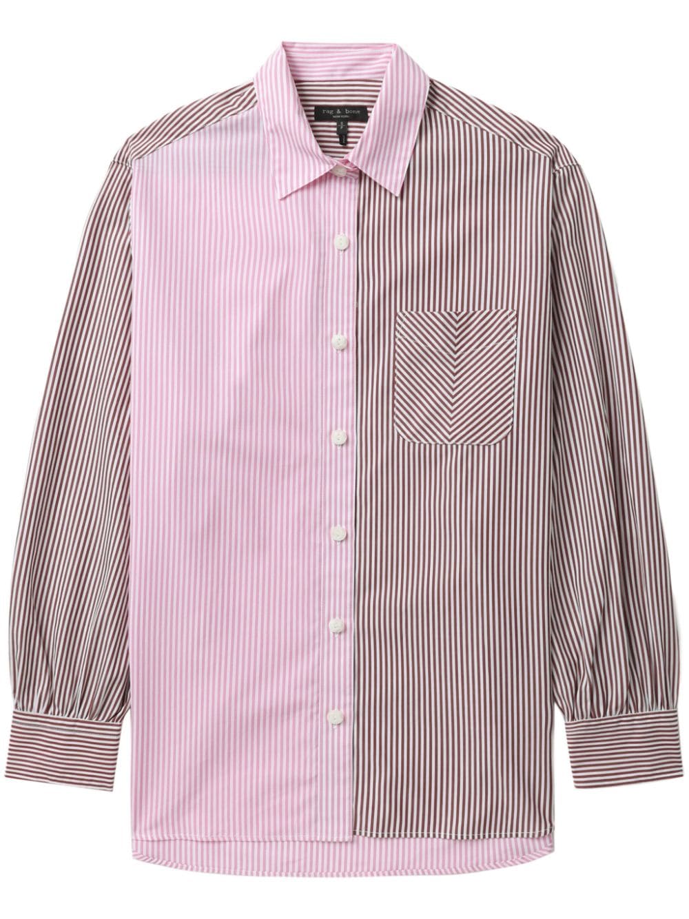 Rag & Bone Maxine Cotton Shirt In Pink