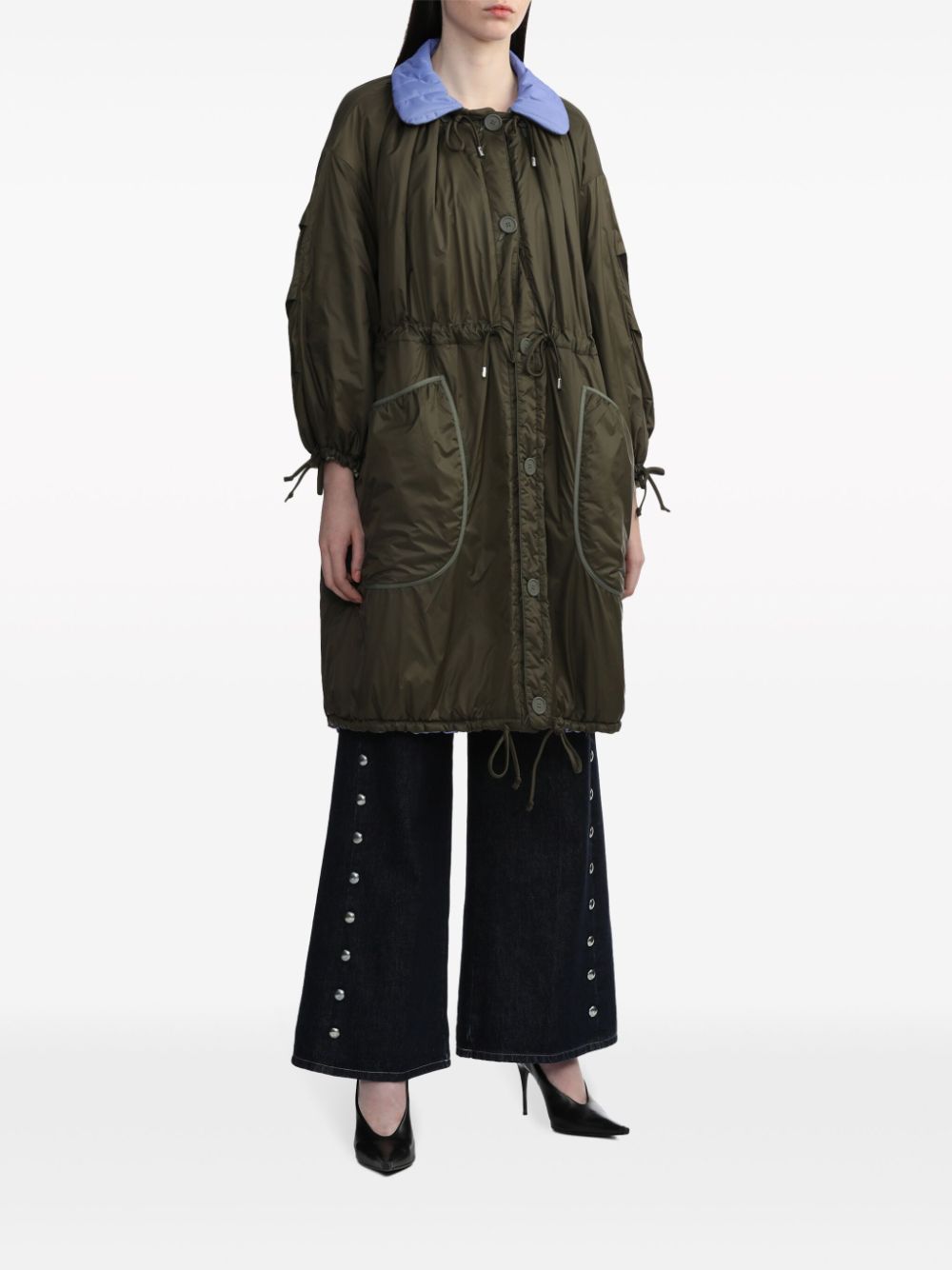 Shop Marfa Stance Parachute Quilted Parka In Green