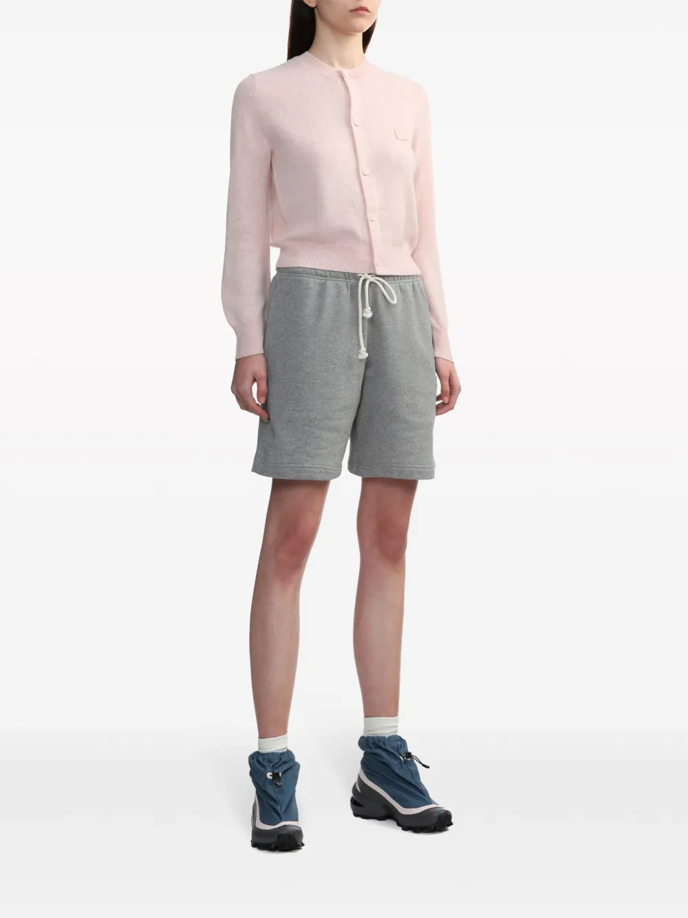 Cross Mid Panelled Sneakers