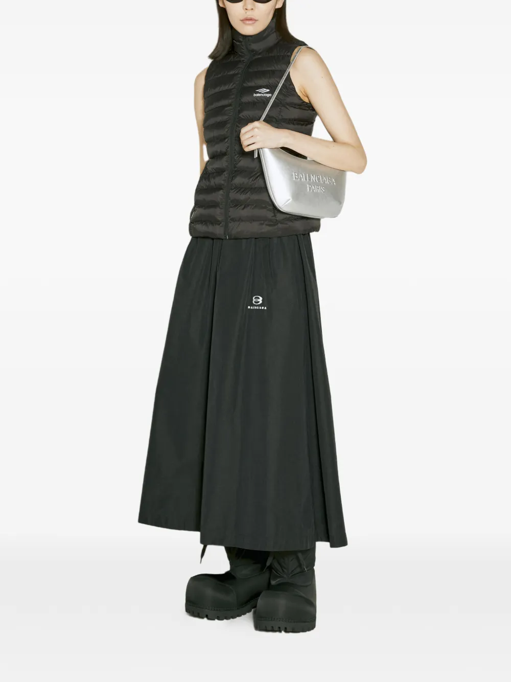 Balenciaga Mary-Kate sling schoudertas Zilver