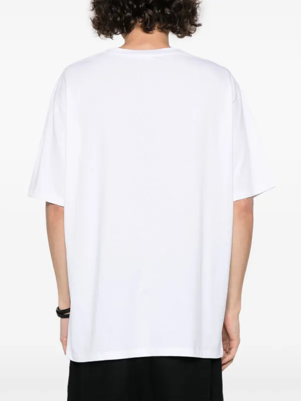 Balmain logo-print Cotton T-shirt | White | FARFETCH JO