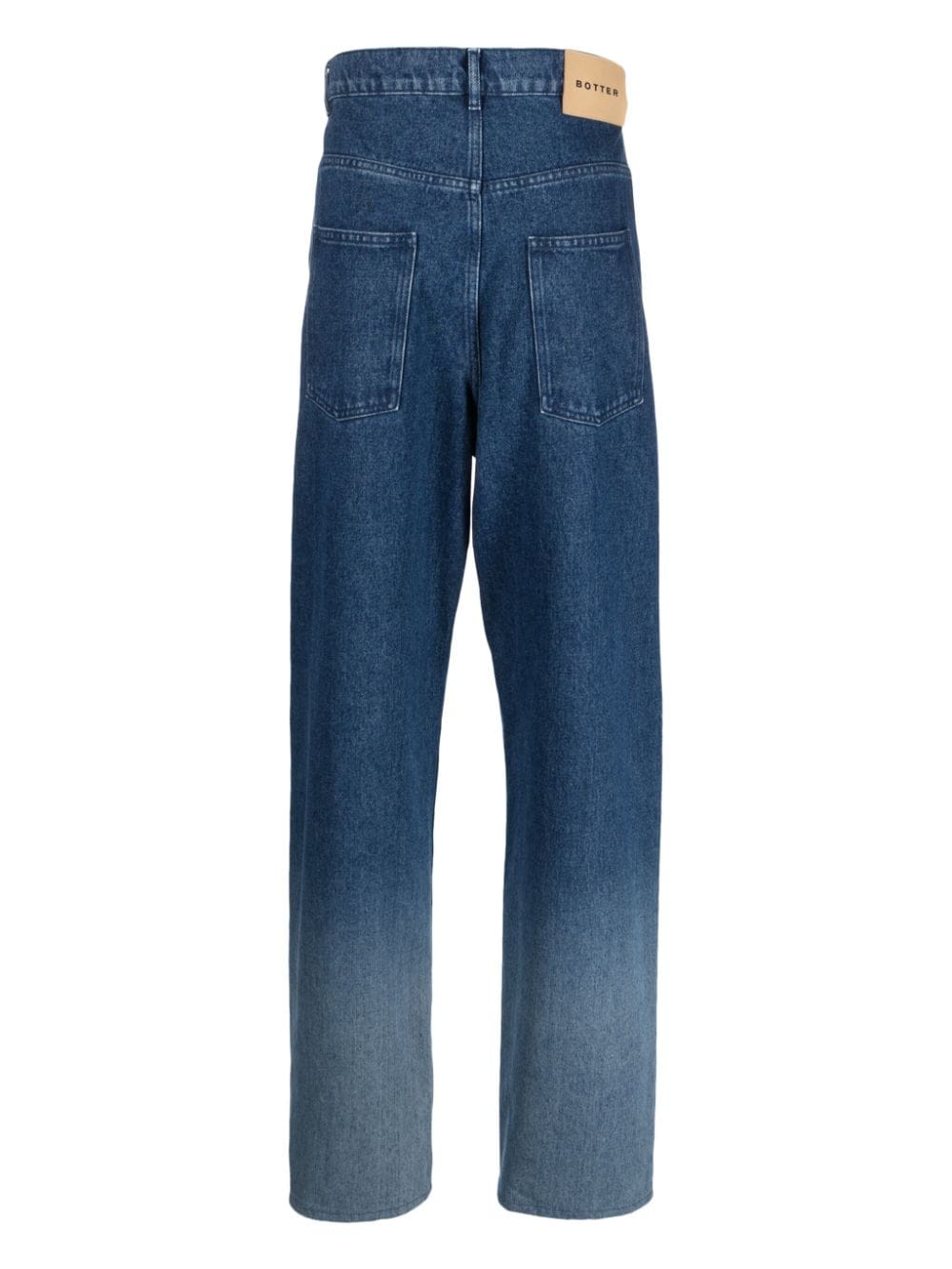 Shop Botter Gradient-effect Wide-leg Jeans In Blue
