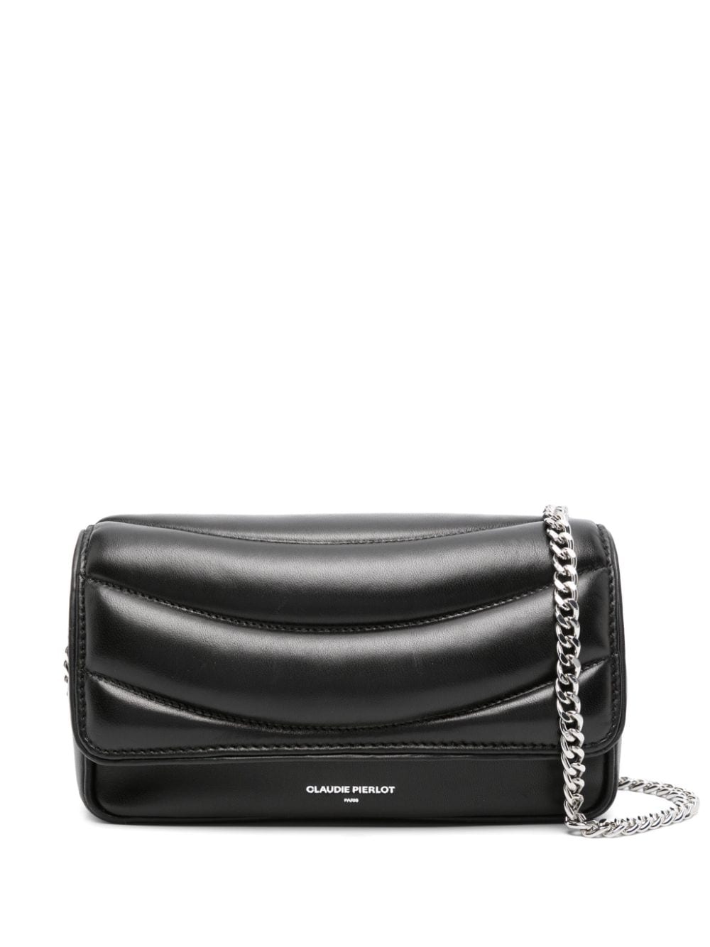 Claudie Pierlot Angelina Quilted Leather Bag In Black