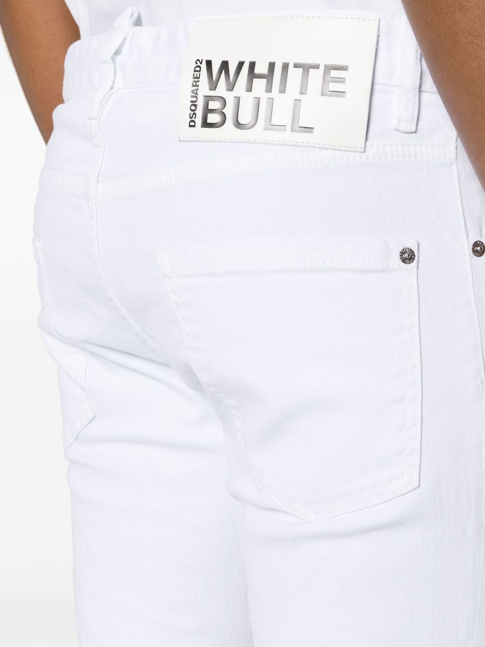 Shop Dsquared2 Cool Guy Skinny Jeans In White