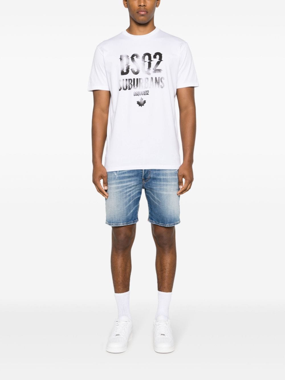 Shop Dsquared2 Cool Logo-print Cotton T-shirt In White