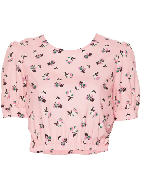 P.A.R.O.S.H. floral-print silk blouse