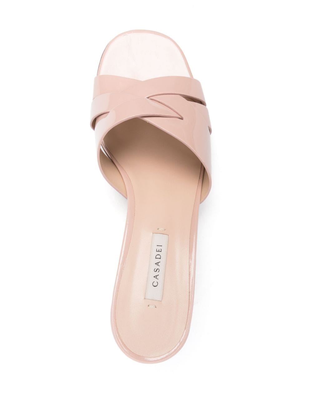 Shop Casadei Emily Viky 50mm Mules In Pink