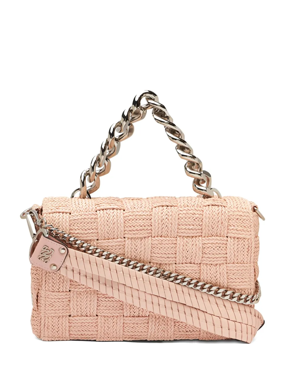 Casadei Hanoi woven chain shoulder bag - ニュートラル Casadei Hanoi woven chain shoulder bag - ニュートラル