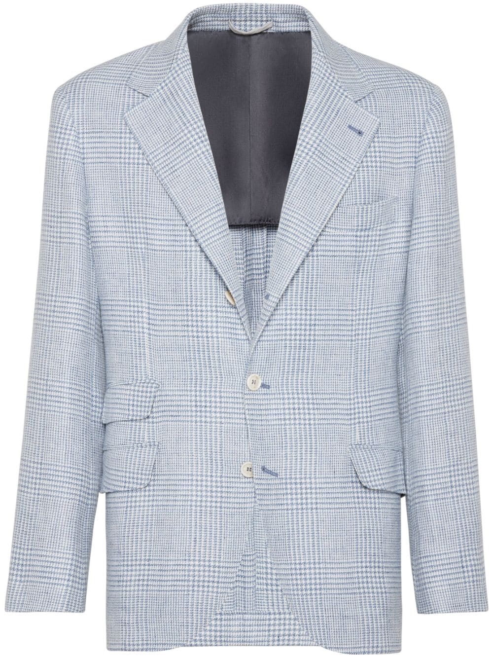 Brunello Cucinelli check-pattern Linen Blazer - Farfetch