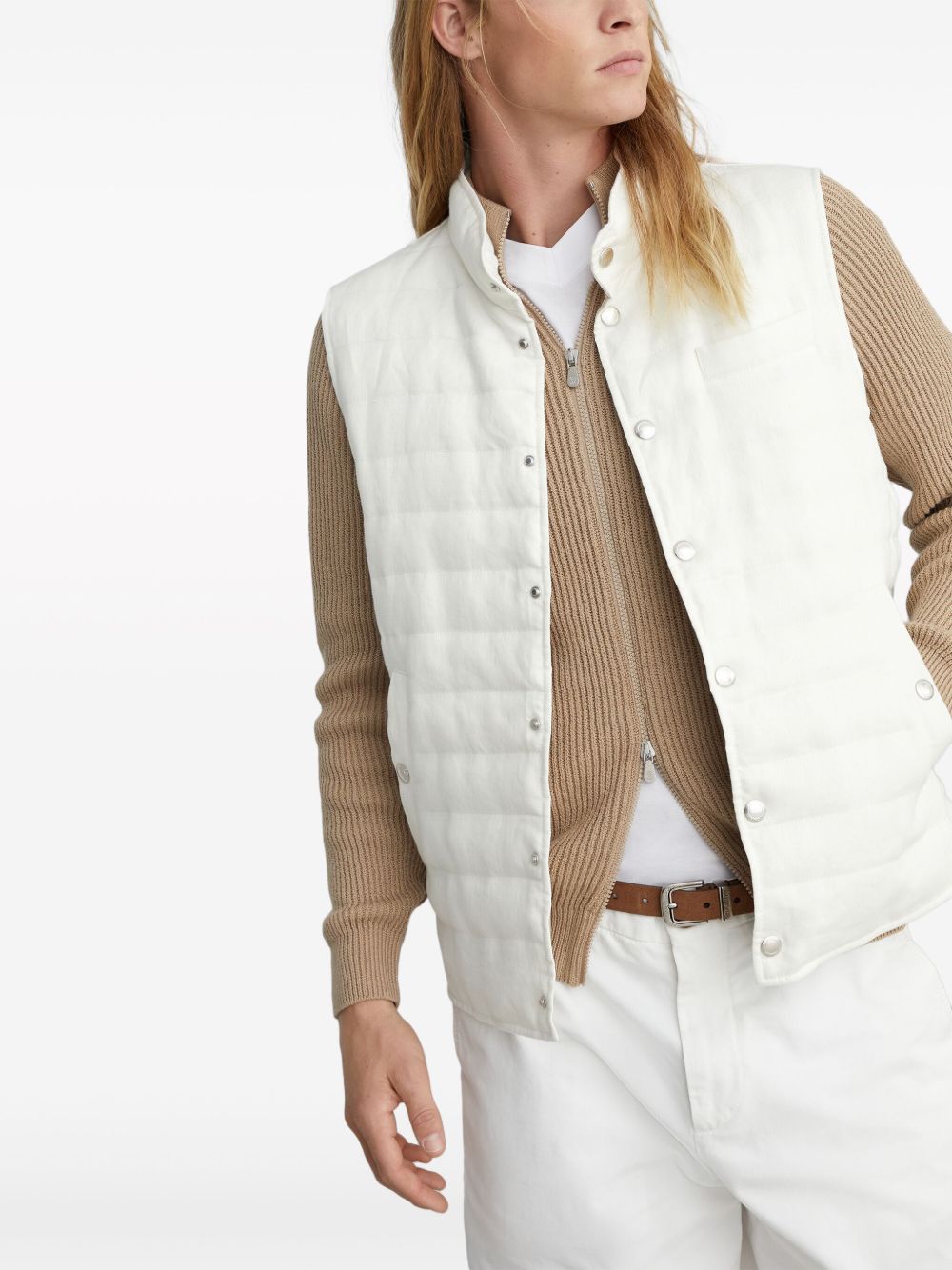 Brunello Cucinelli padded down gilet Men