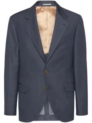 Brunello Cucinelli コットンカシミア ジャケット | ブルー | FARFETCH JP