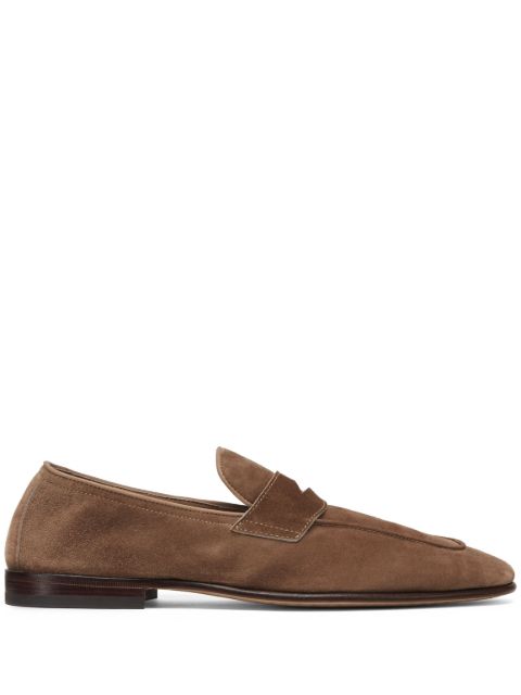 Brunello Cucinelli penny-slot suede loafers Men