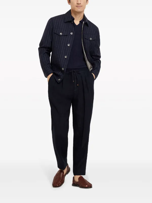 【関税込み】BRUNELLO CUCINELLI Linen trousers Linen trousers for Man in Light Pink | Brunello Cucinelli