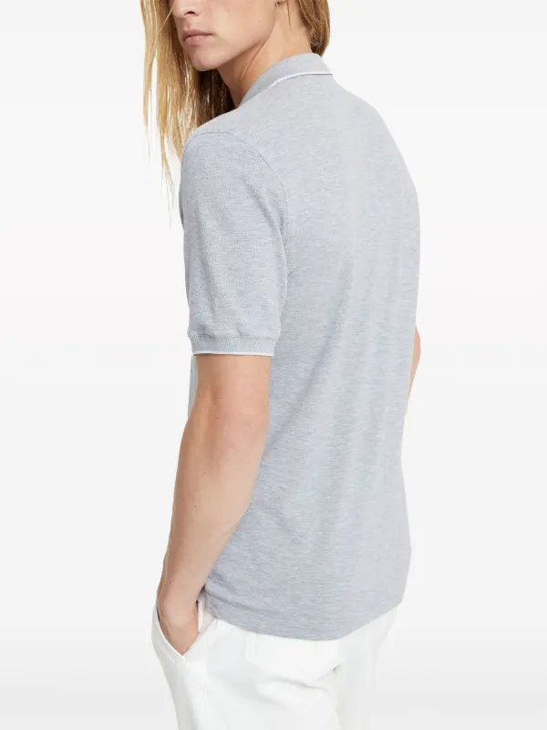 Brunello Cucinelli logo-embroidered Polo Shirt | Grey