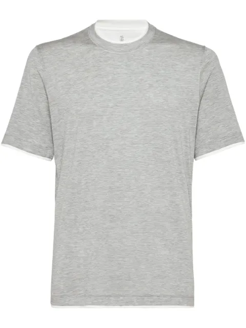 Brunello Cucinelli layered crew-neck T-shirt