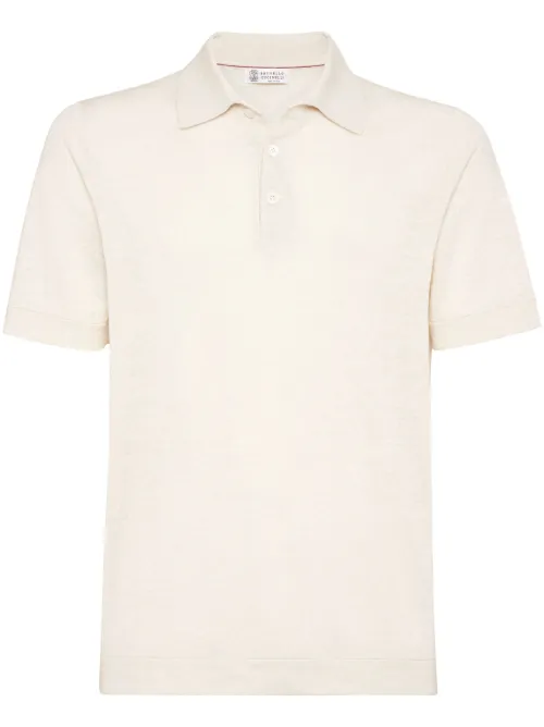 T-shirt à col nervuré - Brunello Cucinelli - Modalova