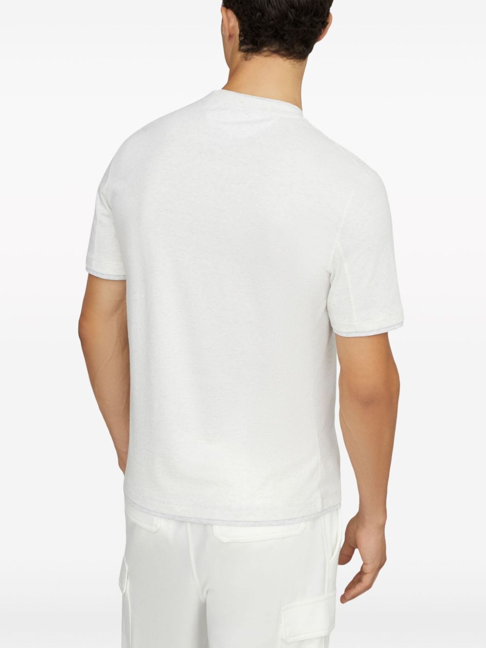 Shop Brunello Cucinelli Crew-neck Cotton T-shirt In White