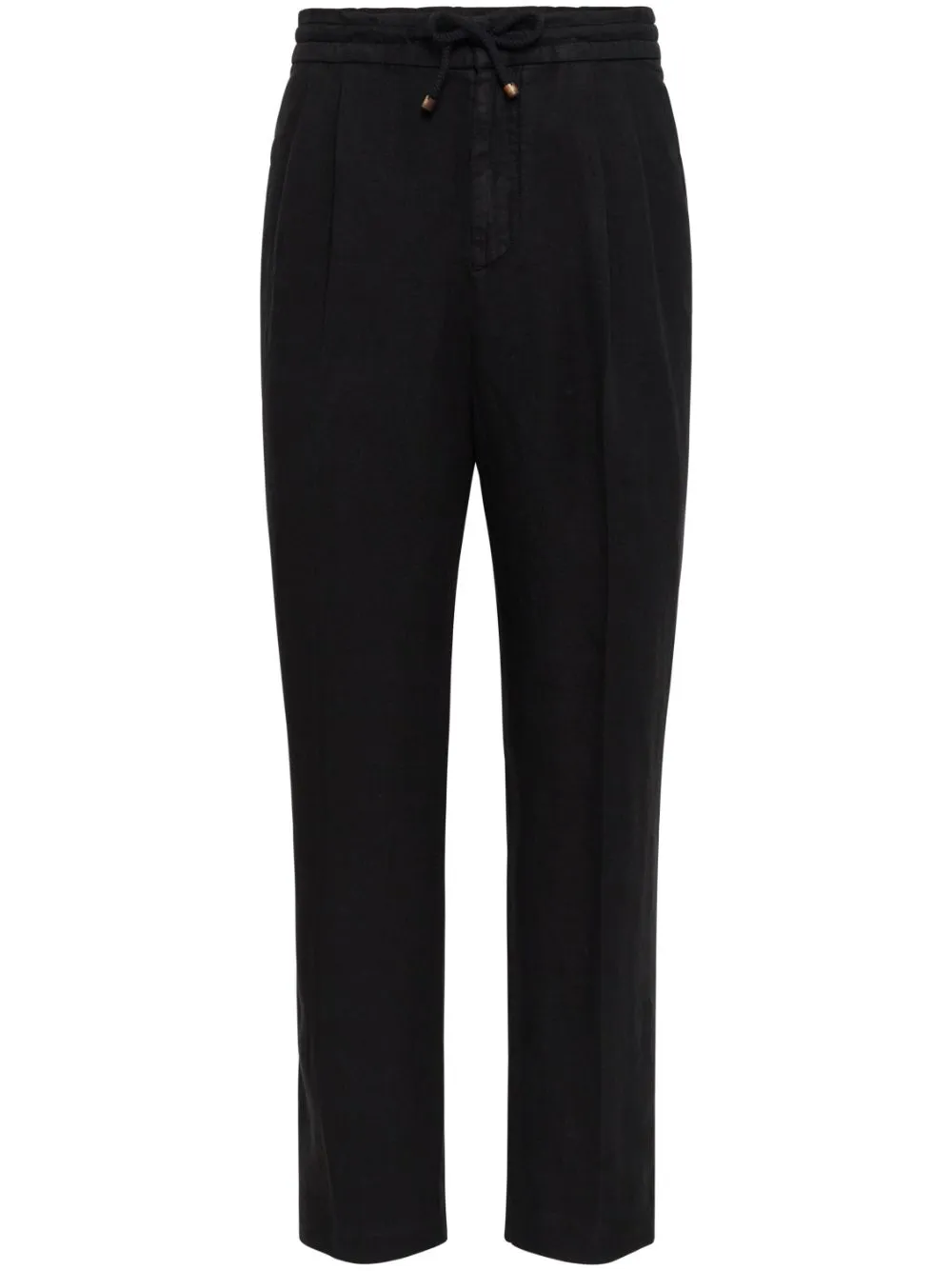 Shop Brunello Cucinelli Straight-leg Track Pants In Black