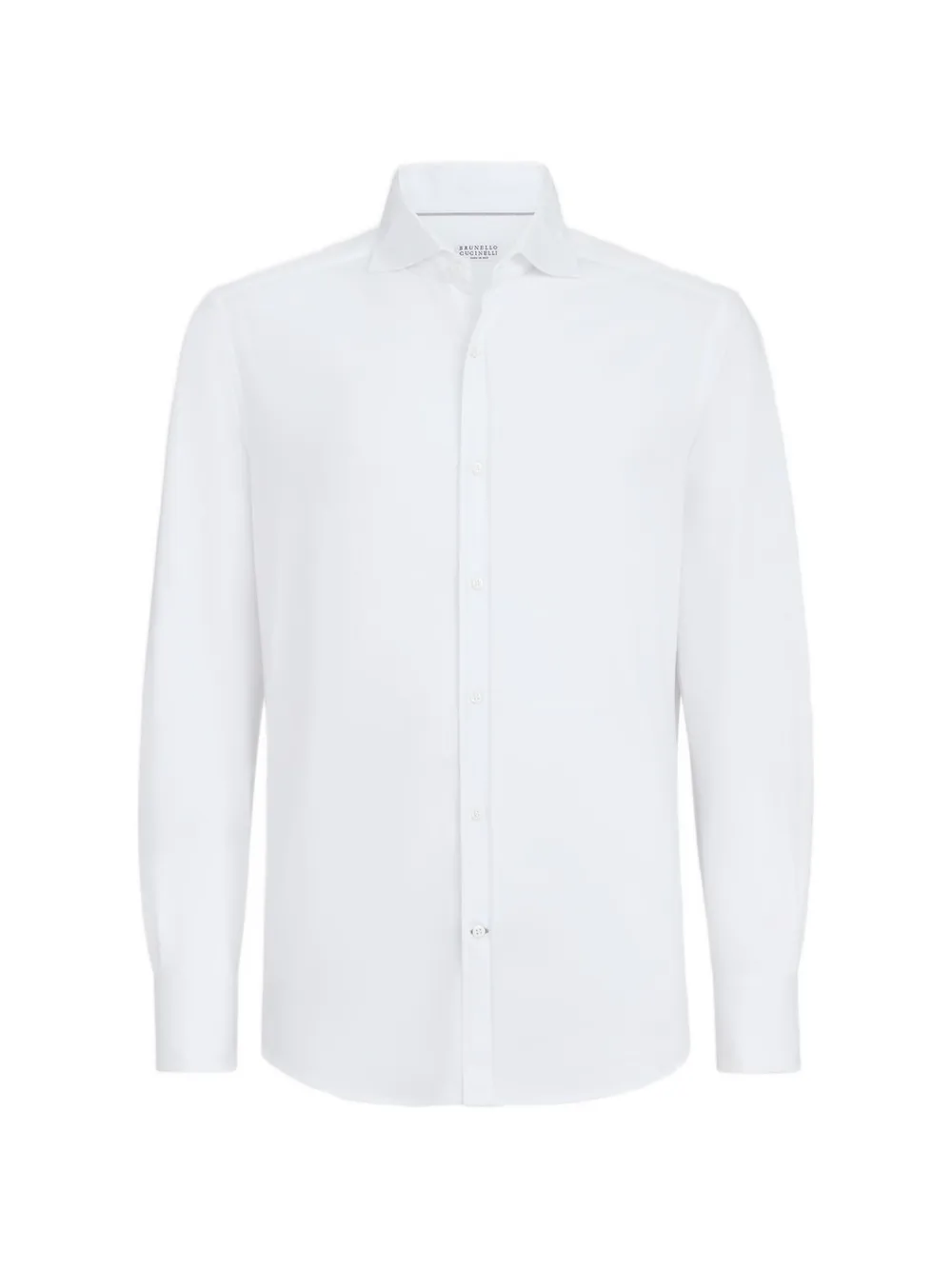 Brunello Cucinelli spread-collar cotton shirt