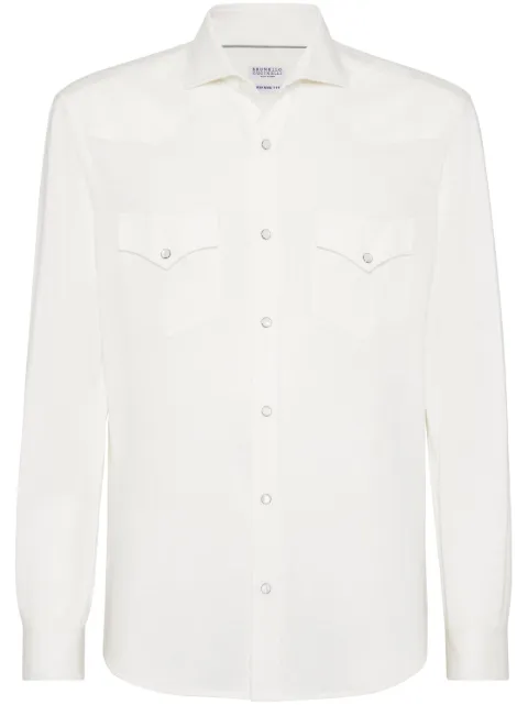 Brunello Cucinelli long-sleeve polo shirt