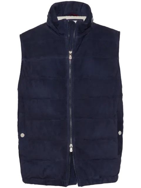 Brunello Cucinelli high-neck padded gilet