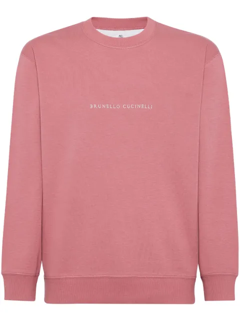 Brunello Cucinelli logo-embroidered sweatshirt