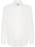 Brunello Cucinelli buttoned-up linen shirt - White