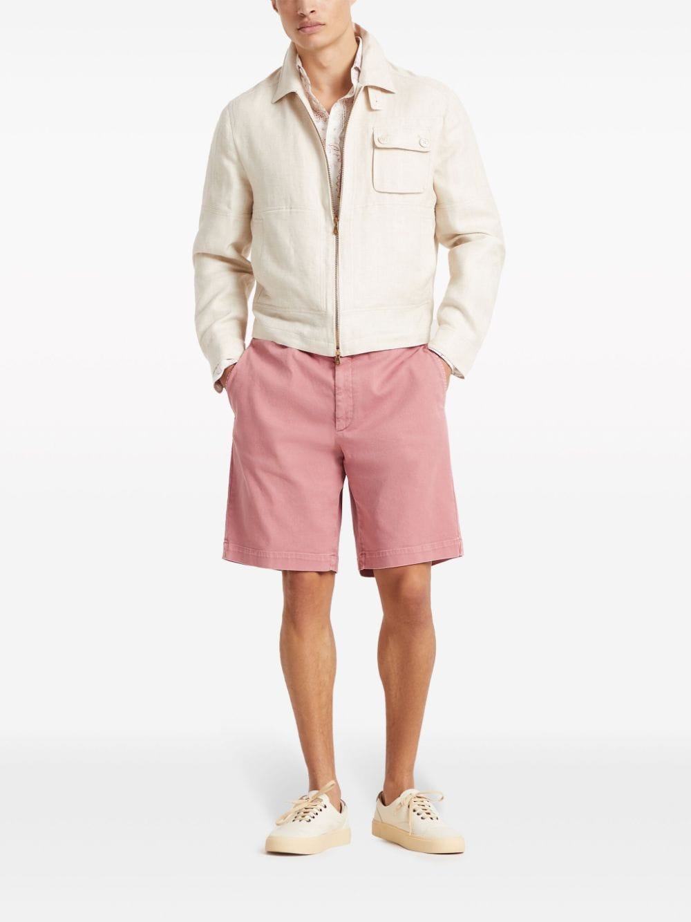 Image 2 of Brunello Cucinelli knee-length denim bermuda shorts