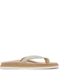 Brunello Cucinelli suede flip flops - Neutrals