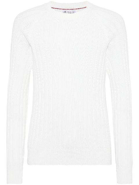 Brunello Cucinelli ribbed-knit cotton jumper Men