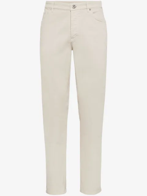 Brunello Cucinelli 스트레치 스트레이트 팬츠
