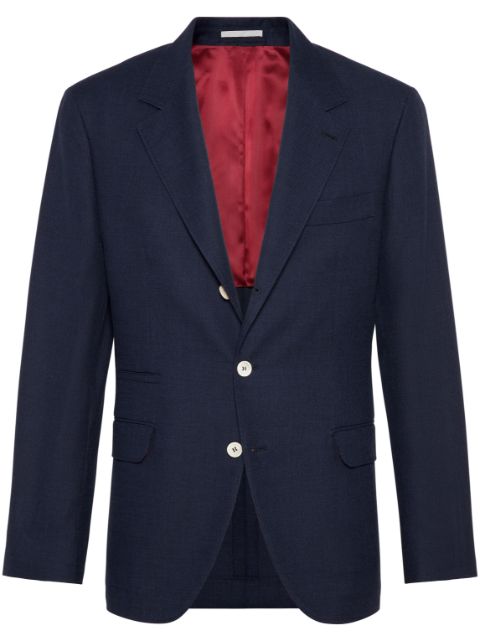 Brunello Cucinelli single-breasted wool blazer Men