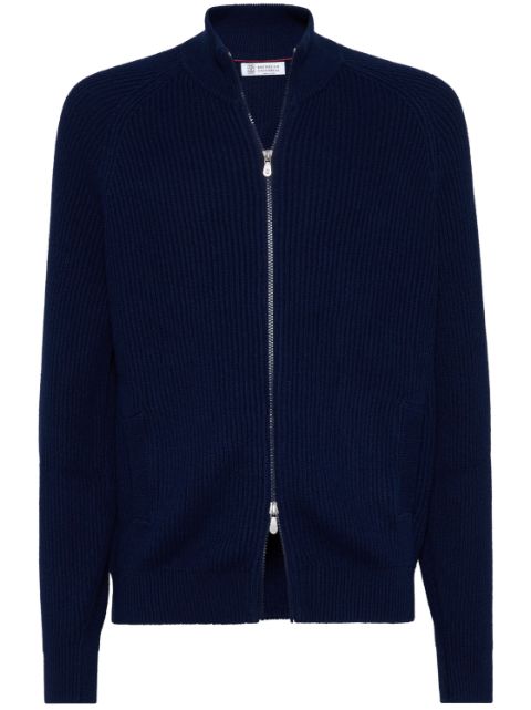 Brunello Cucinelli zip-up cotton cardigan Men