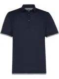 Brunello Cucinelli layered-effect polo shirt - Blue